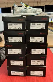 WOMENS DEXTER PRO BOA DEXLITE BOWLING SHOES - GREY/BLUE - RH SIZE 5