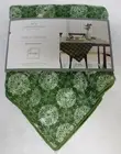 Table Throw 50" x 50" Easy Care Machine Washable Green