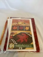 Shabby Fabrics Patchwork Accent Runner Kit November Leaves 9.5”x29.5”