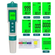 7 In 1 Digital PH Meter TDS Meter Digital Tester Pen Pool Water Quality Monitors