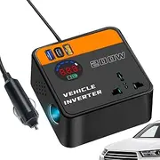 Car Adapter Plug Converter, Intelligent Car Inverter, Car Charger Plug Converter, Digital Display Car Adapter, Car Inverter for Notebook, Road Trip Charger Adapter, Truck Charger Converter