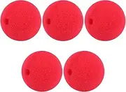 GRARRO 5 X Red Foam Clown Nose Costume Party Fancy Dress Cosplay