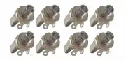 (8 PACK) SWITCHCRAFT 12B 1/4" TRS / Stereo Panel Mount Jack - Open Circuit