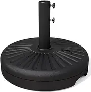 JEAREY 22L Outdoor Umbrella Base Water Filled Stand, Patio Umbrella Base Stand, Patio Outdoor Heavy Duty Umbrella Holder Stand (Black)