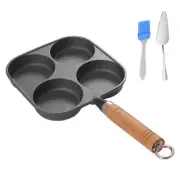 4-Cup Egg Cooker Cast Iron Crepe Pan Suitable for Gas Stove & Induction Cookware