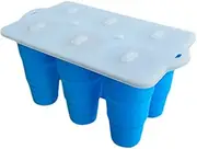Homemade Molds | Ice Pop Maker - 6-Cavity Silicone Safe Leak-Proof Tray Container Holder Mould for Toddler Baby Feeding Dessert Fruit