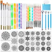 Augshy Mandala Dotting Tools, 58PCS Dot Painting Tools Set Rock Painting