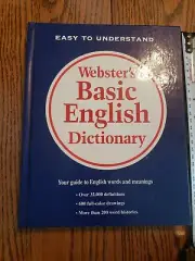 english bookcaseWebster's BASIC ENGLISH DICTIONARY. 1990