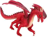 Kisangel Imitation Dinosaur Figurine Model Realistic Red Dinosaur Ornament for Desk Decor Teaching Tools and Home and Office Decoration
