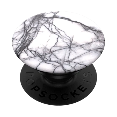 PopSockets Phone Grip Dove White Marble PopGrip PopSocket Swappable Top