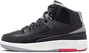 [Jordan] Little Kid's 2 Retro Black/Cement Grey-Fire Red (DQ8564 001)