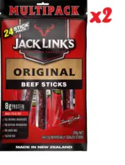 Jack Link’s Original Beef Jerky Sticks – 24 Pack (12g Each)