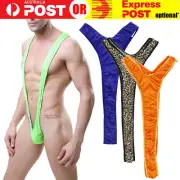 Men Borat Mankini Costume Swimsuit Thong Sexy Swimwear Party G-String Mardi Gras
