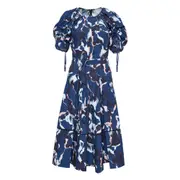 [3.1 Phillip Lim] Abstract Vines Gathered Sleeve Dress