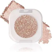 DAGEDA Single Shimmer Eyeshadow,Smooth,High-Pigment Eye Shadow, Sparkly Glitter Eyeshadow Makeup,Long wear Shimmer Finish Sparkly Eye Makeup(Sun Glow)