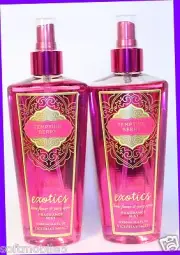 2 Victoria's Secret TEMPTING BERRY Lotus Flower Juicy Apple Fragrance Mist Spray