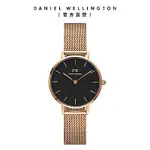 DANIEL WELLINGTON DW 手錶 PETITE MELROSE 28MM玫瑰金米蘭金屬錶 DW00100217