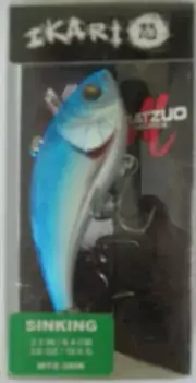 MATZUO IKARI (Anger) Shad - 3/8 oz. - 2-1/2" - Chrome/Blue