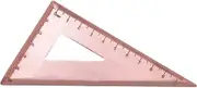 Copper Ruler Stationery Triangle Measure Tool Machinist Square Right Angle Clamp 90 Degree Clamp for Woodworking Projects