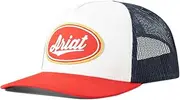 Ariat Mens Ariat Oval Patch White and Navy Cap