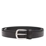 [Andersons] Anderson's Narrow Stitch Trimmed Alligator Print Leather Belt
