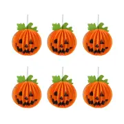 6 Pcs Halloween Decorations Hanging Pumpkin Mini Jack-o-lantern