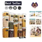 Airtight Food Storage Containers Set with Lids for Stylish Pantry Organization