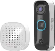 Swann Buddy 4K Wi-Fi Wireless Video Doorbell Security Camera,Two-Way Audio,Mo...