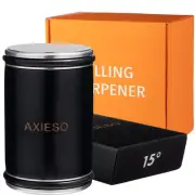 AXIESO Rolling Knife Sharpener Kit - Roller Knife Sharpening Tool with Diamond a