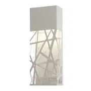 AFX BONW071710L30D2 White Boon Single Light 16"H Led Outdoor Wall Sconce