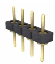 Pack of 5 BBL-104-G-E Connector Header Through Hole 4 position 0.100" (2.54...