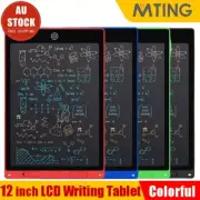 12 Inch LCD Colorful Writing Tablet Portable Handwriting Pad Kids Learning Board