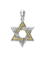 Lagos Men's 18K Yellow Gold & Sterling Silver Anthem Star of David Amulet Pendant