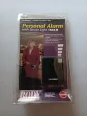 Personal Alarm Outdoors Safety Alarm w/ Strobe, Flashing Light, Siren, Belt Clip