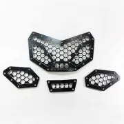 4 Piece CAN-AM X3 Custom CNC Machined Billet Aluminum BLACK Grille Insert USA