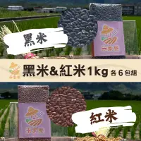 在飛比找台灣好農優惠-【米家樂】黑米紅米1kg組 各6包-