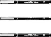UNI-Ball PIN Drawing Pen FINELINER Ultra FINE LINE Marker 0.05mm Black Ink - [Pack of 3]