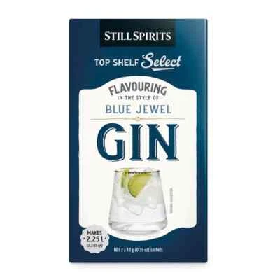 Still Spirits TOP SHELF SELECT Blue Jewel Gin Essence 2 Sachets 2.25L Homebrew
