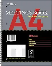 A4 Meetings Book