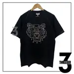 KENZO BROWN TIGER 刺繡 T 恤黑色原裝正品