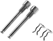 Yardwe Bike Brake Caliper Bolt Screws 4pcs Titanium Alloy Latch Spring for Easy Install