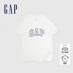 【GAP】兒童裝 LOGO圓領短袖T恤-白色(890530)