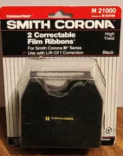 Smith Corona 2 Correctable Film Ribbons H21000 (Same as H63446/H67108) H Series