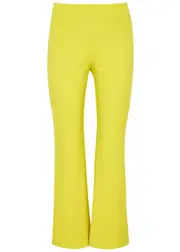Alice + Olivia Rmp Bootcut Stretch-jersey Trousers - Yellow - 10 (UK14 / L) 10 (UK14 / L)