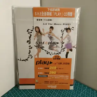 S.H.E play 預購豪華版贈品 自拍手札+7-11專輯預購單