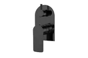 Norico Persano Bathroom Solid Brass Matte Black Bath/Shower Wall Mixer with Diverter Wall Mounted