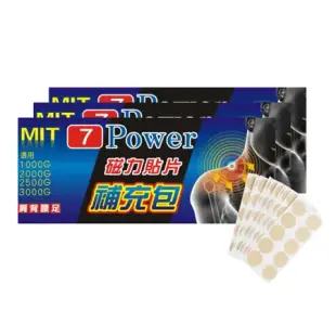 【7Power】MIT舒緩磁力貼替換貼布 X 1包 (100枚/包 不含磁石 貼片補充包)