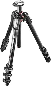 Manfrotto 055 MT055CXPRO4 Strong Carbon Fiber 4-Section Photo Tripod, Black