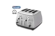 DeLonghi Icona Classic 4-Slice Toaster - Silver CTO4003S