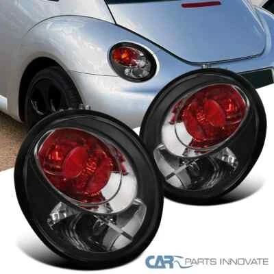 Fit VW 98-05 Beetle Black Parking Tail Lights Rear Brake Reverse Lamps Pair (for: Volkswagen)